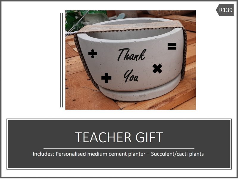 Round Cement Planter & Vinyl - Image 2