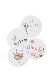 PlantMe Seed Paper Round Or Scalloped Coasters